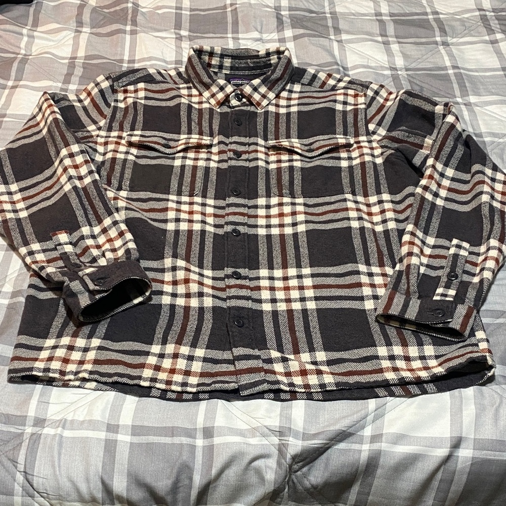 Patagonia Button Down Flannel Shirt Size Large